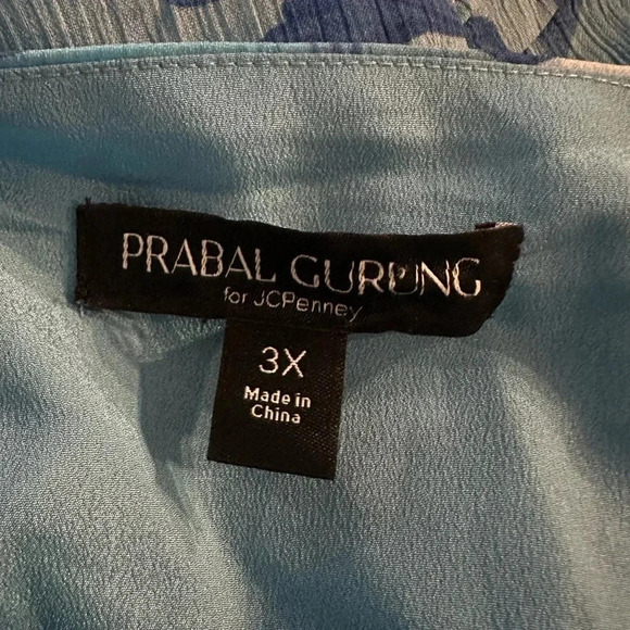 Prabal Gurung paradise blue maxi dress size 3X - Picture 16 of 16